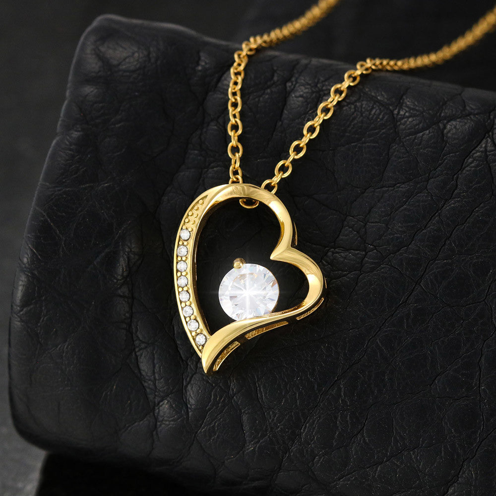 Your Touch Is Softer Than A Rose Petal - Forever Love Necklace