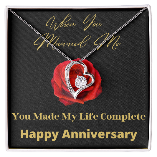 One Heart - Forever love heart Necklace